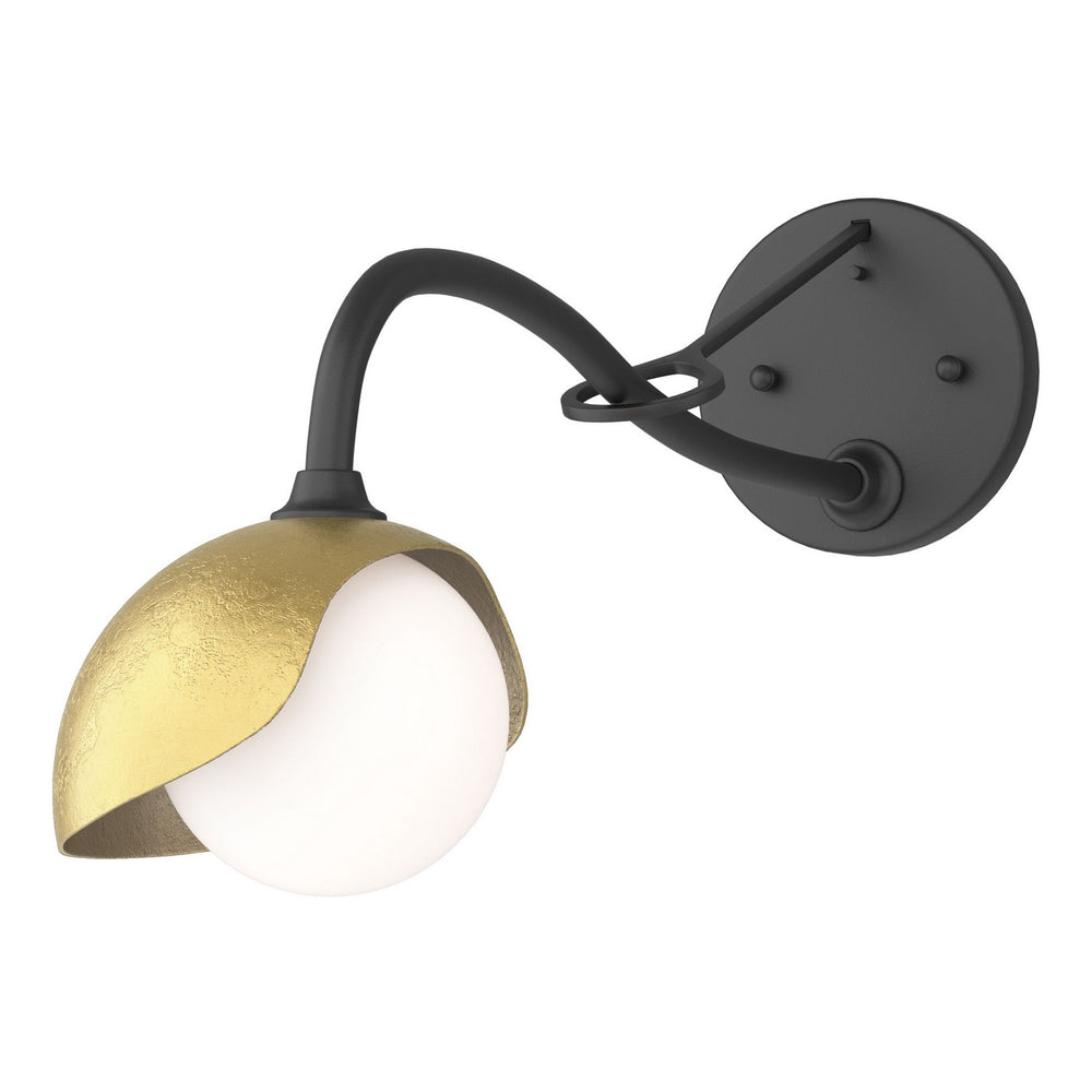 Hubbardton Forge - One Light Wall Sconce - Brooklyn - Black- Union Lighting Luminaires Decor