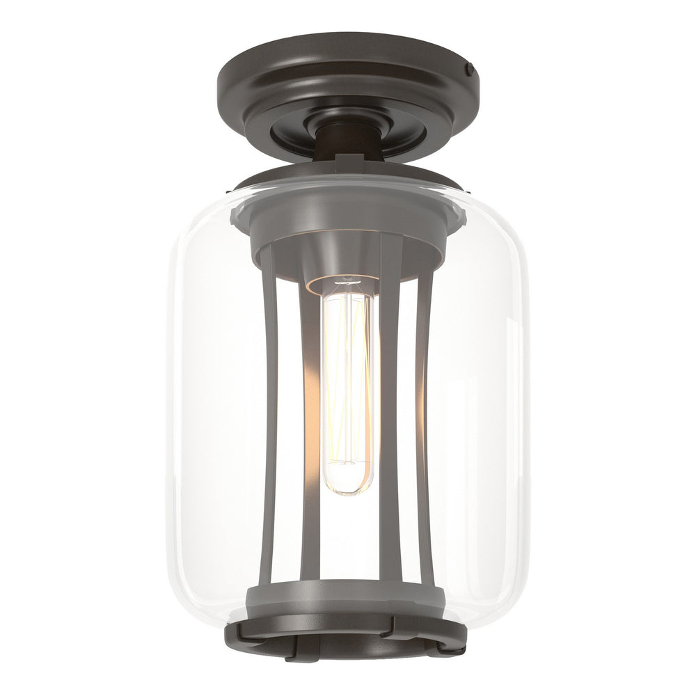 Hubbardton Forge - One Light Outdoor Semi-Flush Mount - Fairwinds - Coastal Oil Rubbed Bronze- Union Lighting Luminaires Decor