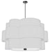 Dainolite Canada - Four Light Chandelier - Phlox - White- Union Lighting Luminaires Decor