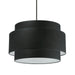 Dainolite Canada - Four Light Chandelier - Priya - Black- Union Lighting Luminaires Decor