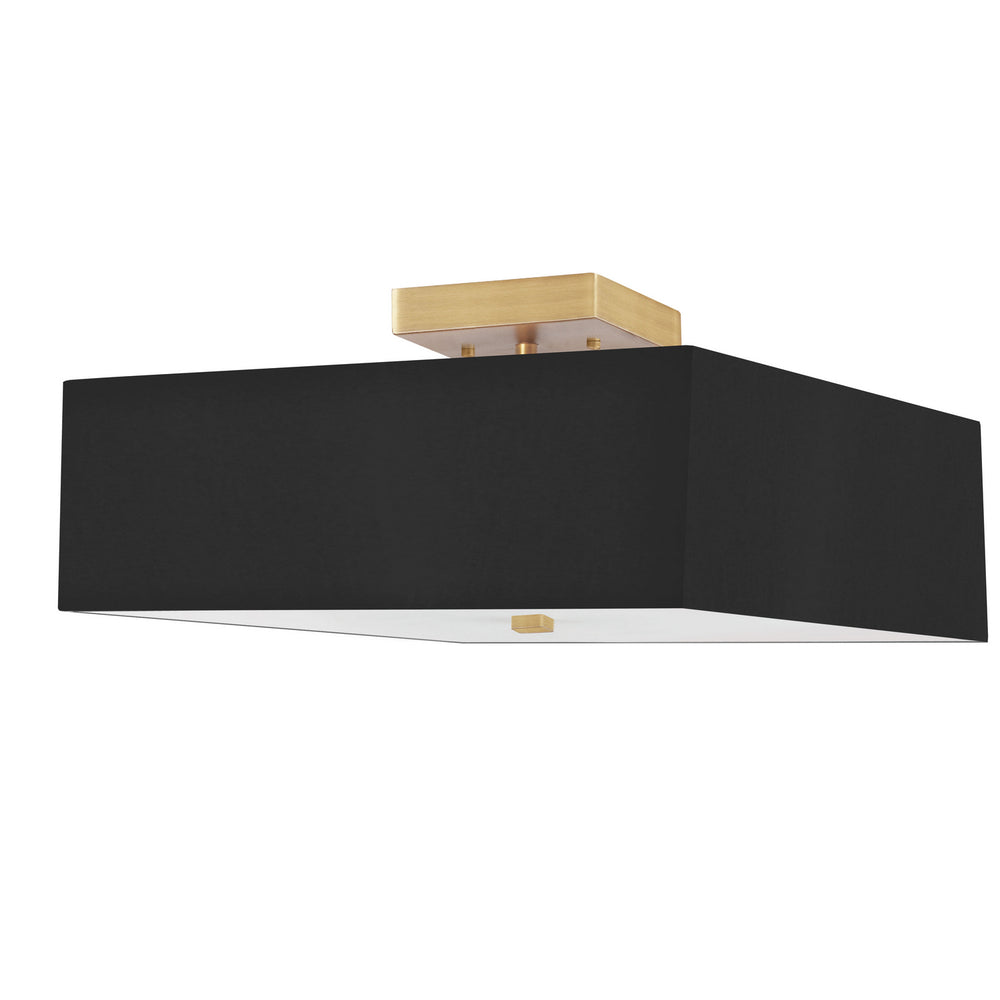 Dainolite Canada - Three Light Semi-Flush Mount - Seren - Black- Union Lighting Luminaires Decor