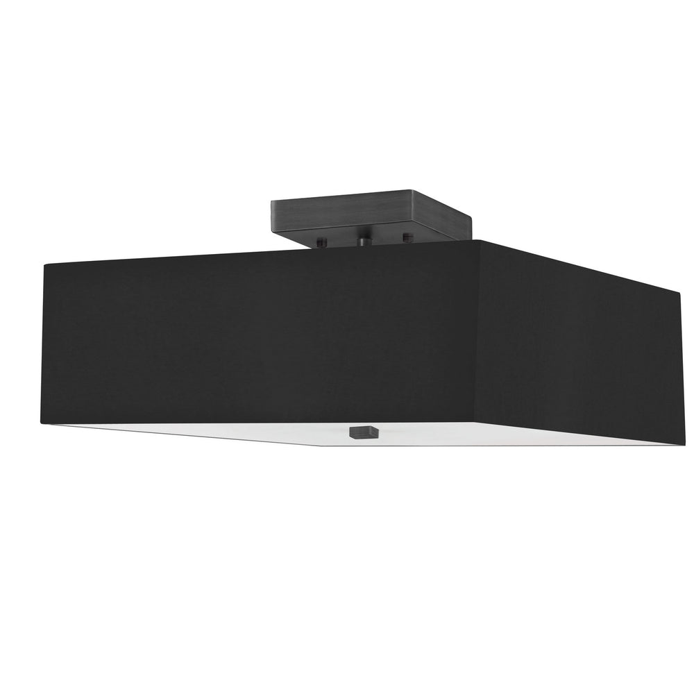 Dainolite Canada - Three Light Semi-Flush Mount - Seren - Black- Union Lighting Luminaires Decor