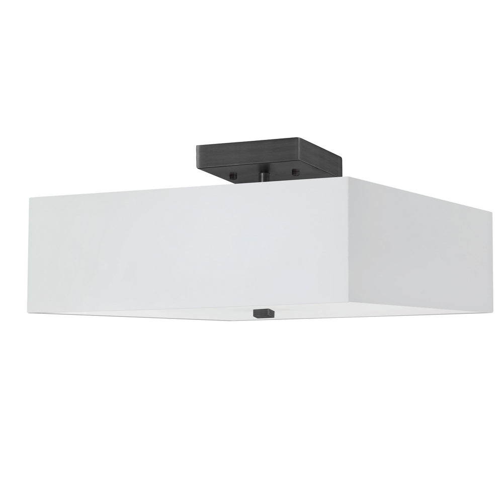 Dainolite Canada - Three Light Semi-Flush Mount - Seren - White- Union Lighting Luminaires Decor