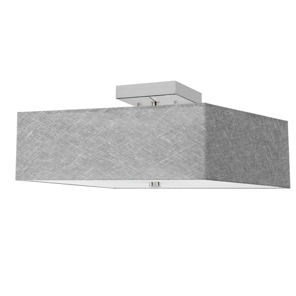 Dainolite Canada - Three Light Semi-Flush Mount - Seren - Grey- Union Lighting Luminaires Decor