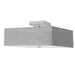 Dainolite Canada - Three Light Semi-Flush Mount - Seren - Grey- Union Lighting Luminaires Decor