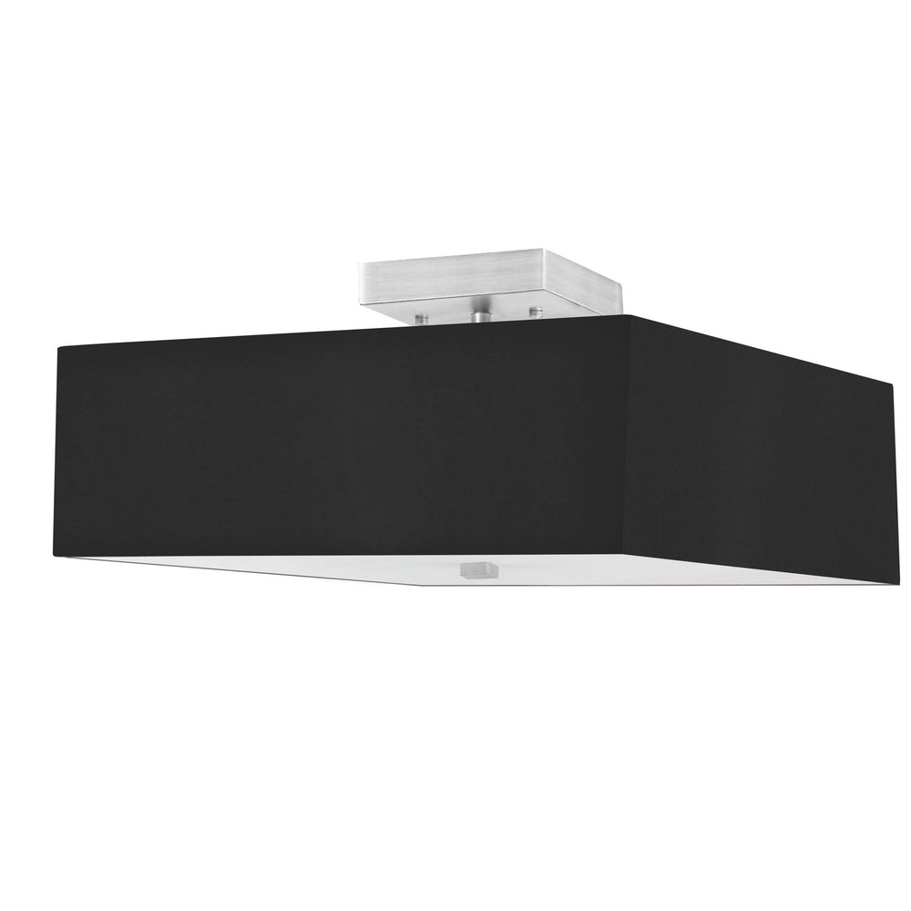 Dainolite Canada - Three Light Semi-Flush Mount - Seren - Black- Union Lighting Luminaires Decor