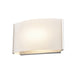 DVI Canada - LED Wall Sconce - Vanguard Cct - Chrome w/Half Opal Glass- Union Lighting Luminaires Decor