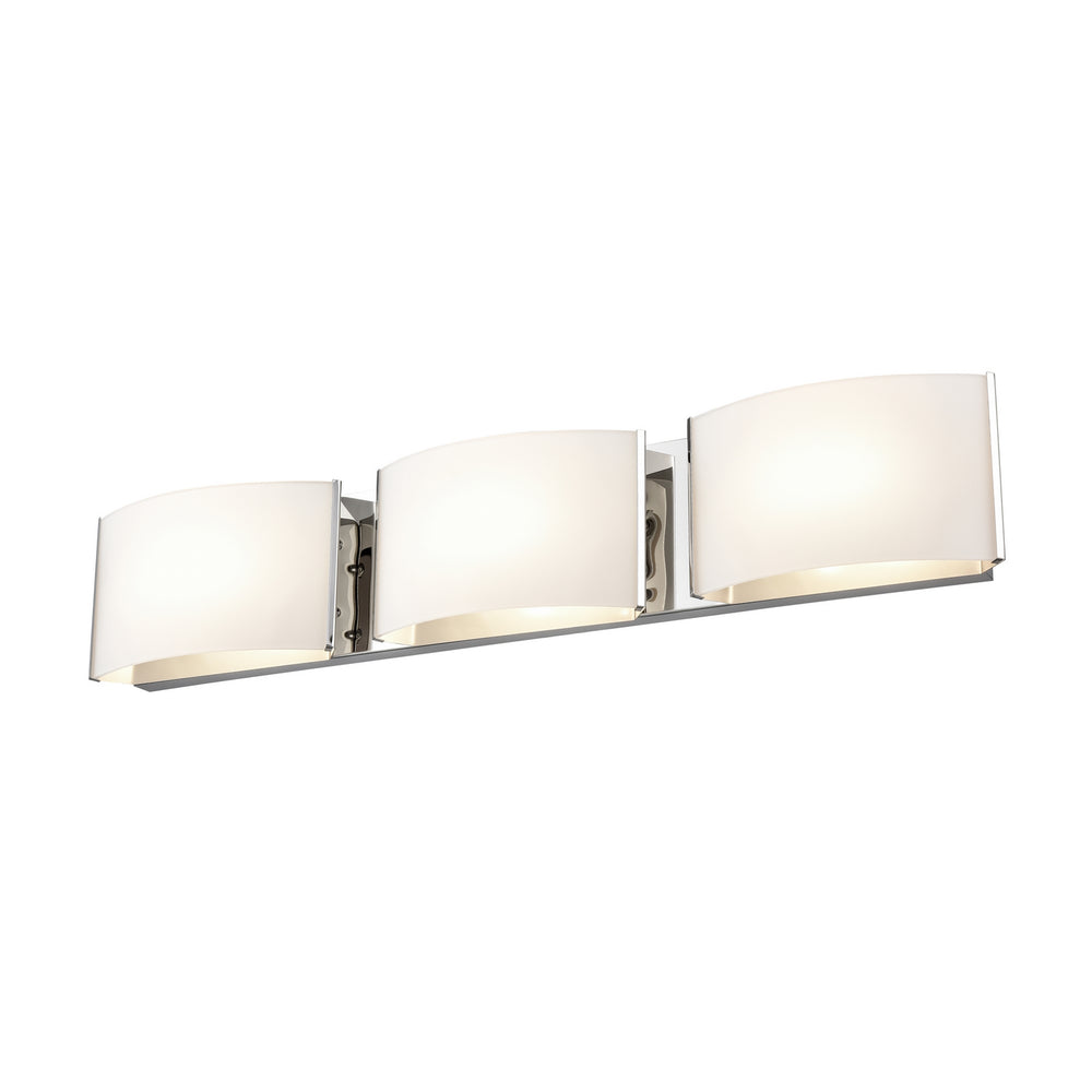 DVI Canada - LED Vanity - Vanguard Cct - Chrome w/Half Opal Glass- Union Lighting Luminaires Decor