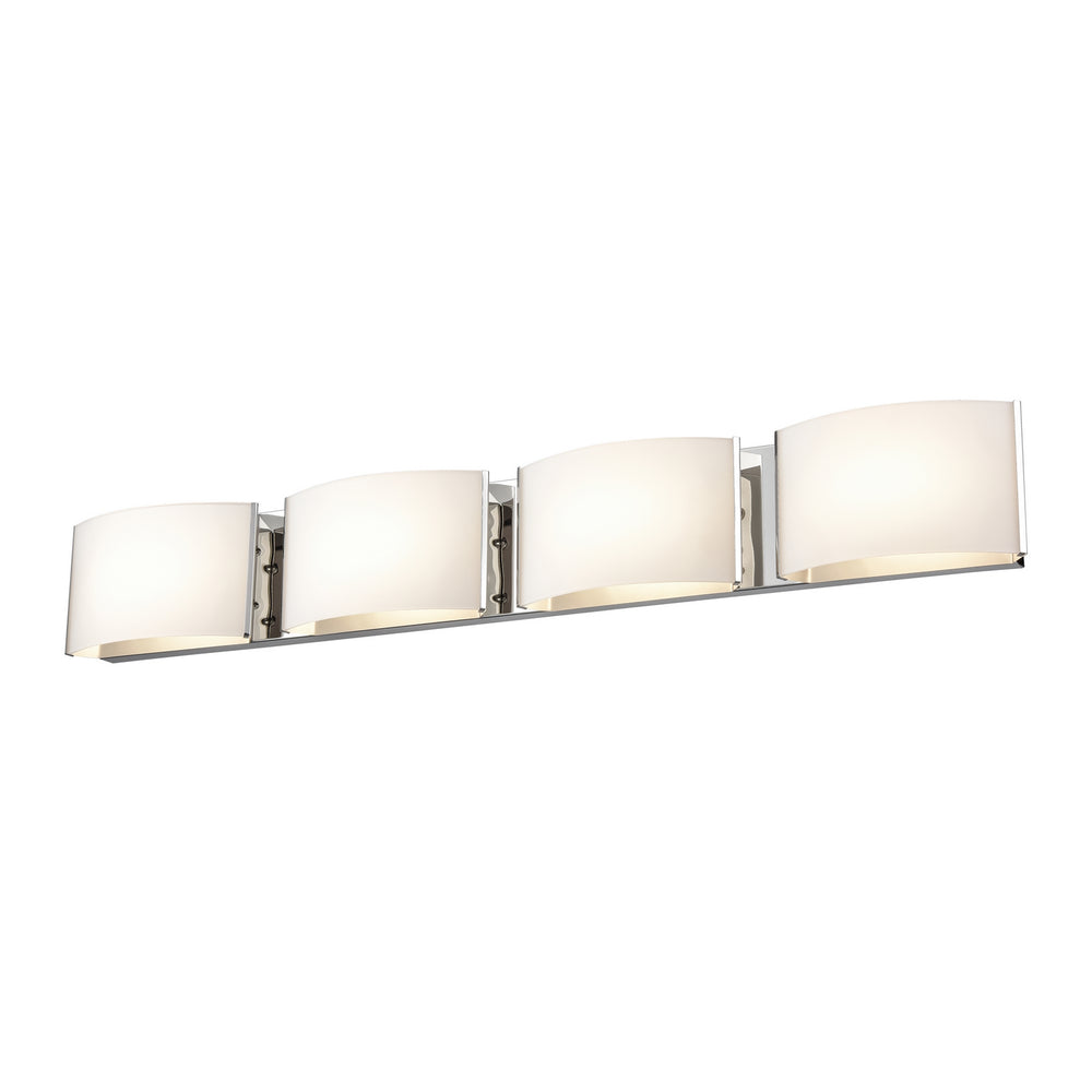 DVI Canada - LED Vanity - Vanguard Cct - Chrome w/Half Opal Glass- Union Lighting Luminaires Decor