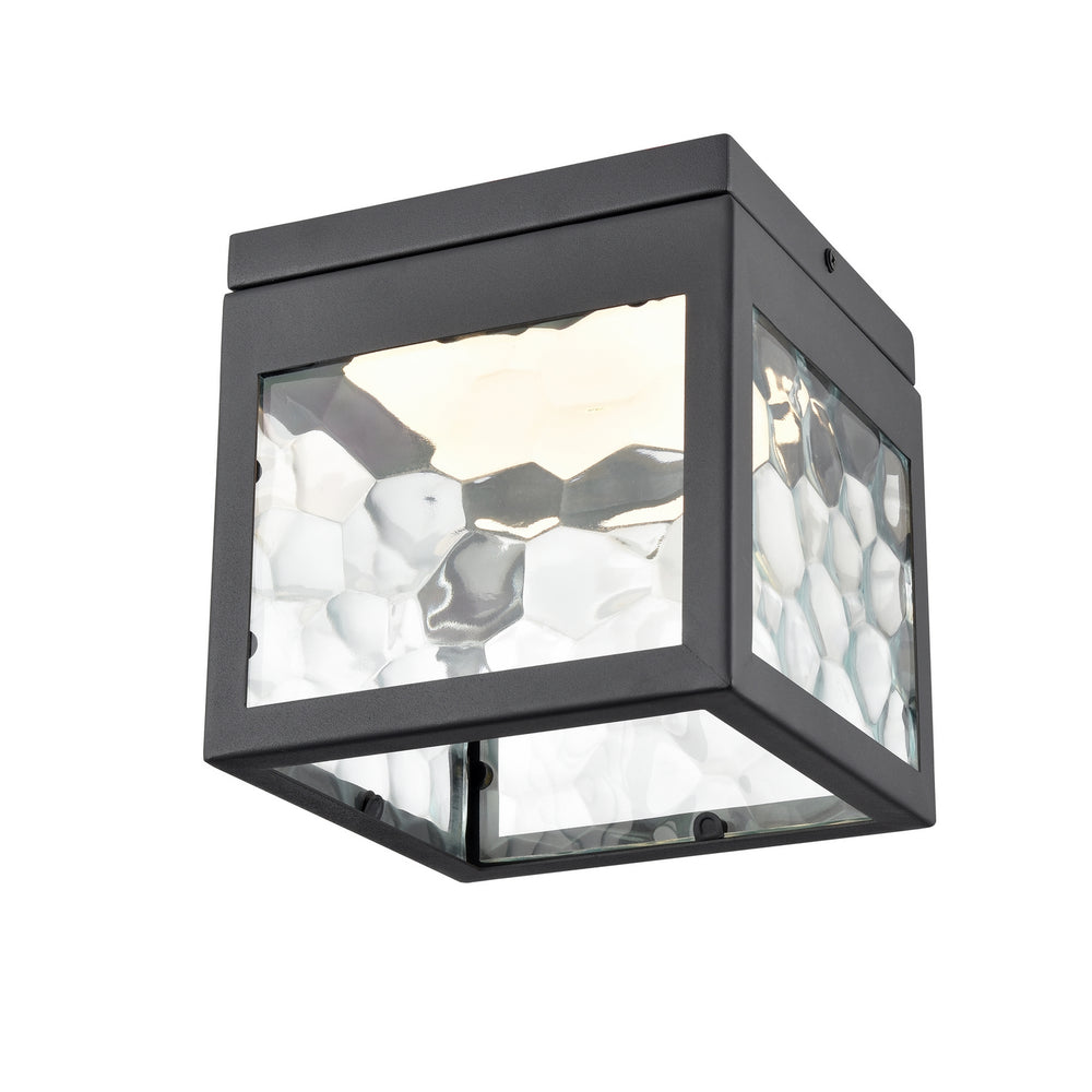 DVI Canada - LED Flush Mount - Bishop Led Outdoor - Black w/Honeycomb Glass- Union Lighting Luminaires Decor
