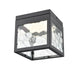 DVI Canada - LED Flush Mount - Bishop Led Outdoor - Black w/Honeycomb Glass- Union Lighting Luminaires Decor