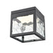 DVI Canada - LED Flush Mount - Bishop Led Outdoor - Black With Honeycomb Glass- Union Lighting Luminaires Decor