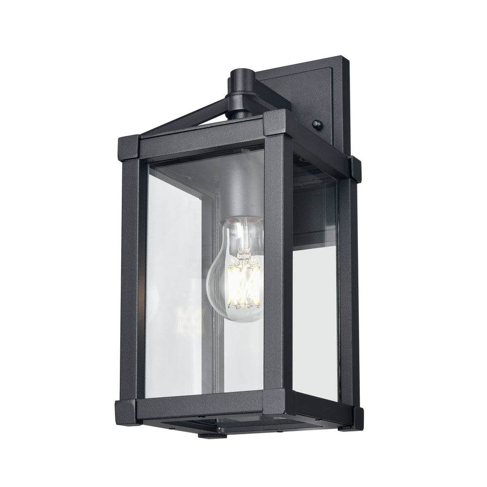 DVI Canada - One Light Wall Sconce - Nipigon Outdoor - Black w/Clear Glass- Union Lighting Luminaires Decor