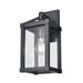 DVI Canada - One Light Wall Sconce - Nipigon Outdoor - Black w/Clear Glass- Union Lighting Luminaires Decor