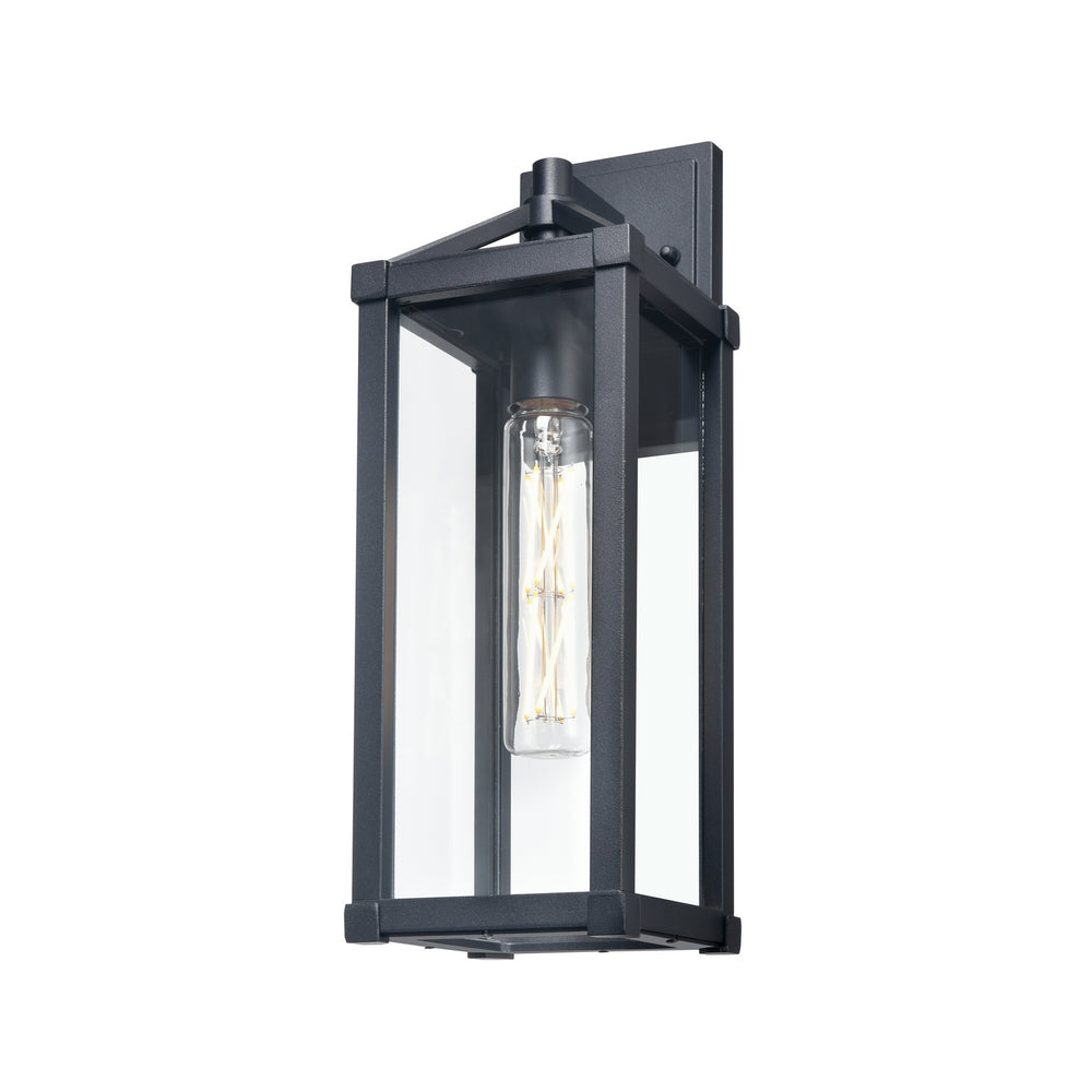 DVI Canada - One Light Wall Sconce - Nipigon Outdoor - Black w/Clear Glass- Union Lighting Luminaires Decor