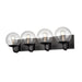 DVI Canada - Four Light Vanity - Mackenzie Delta - Multiple Finishes And Ebony w/Clear Glass- Union Lighting Luminaires Decor