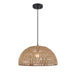 DVI Canada - One Light Pendant - Lac Du Bonnet - Black And Tan Yarn- Union Lighting Luminaires Decor