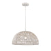 DVI Canada - One Light Pendant - Lac Du Bonnet - Matte White And White Yarn- Union Lighting Luminaires Decor