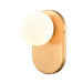 DVI Canada - One Light Wall Sconce - Atwood - Brass w/Half Opal Glass- Union Lighting Luminaires Decor