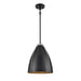 DVI Canada - One Light Pendant - Saguenay - Ebony And Satin Nickel- Union Lighting Luminaires Decor