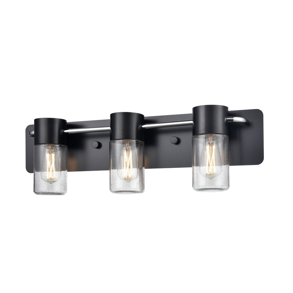 DVI Canada - Three Light Vanity - Tuxedo - Chrome- Union Lighting Luminaires Decor