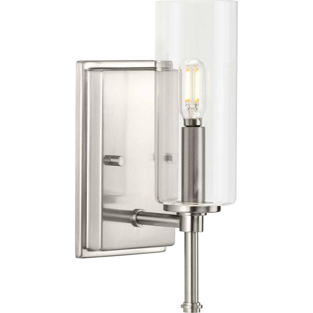 Progress Canada - One Light Bath Vanity - Elara - Brushed Nickel- Union Lighting Luminaires Decor