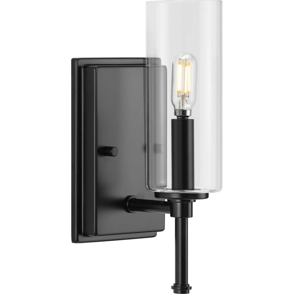 Progress Canada - One Light Bath Vanity - Elara - Matte Black- Union Lighting Luminaires Decor