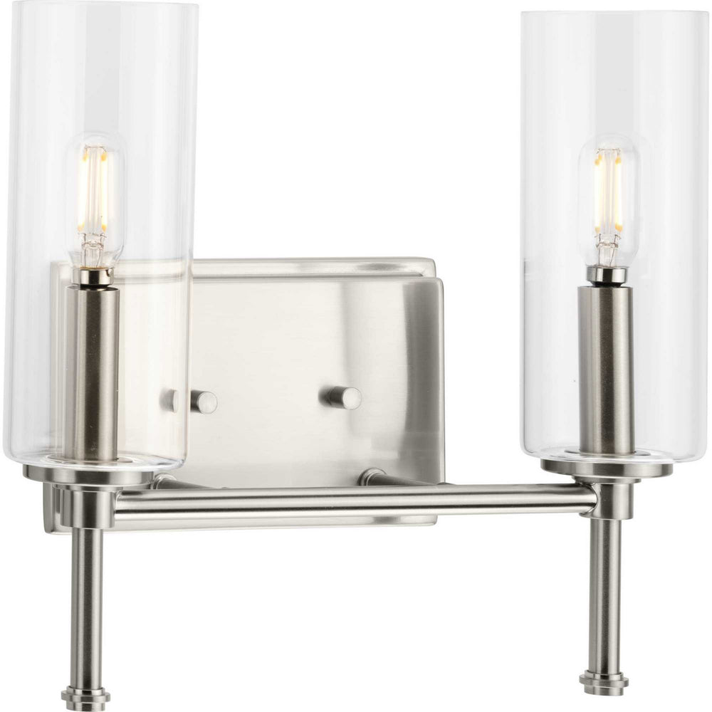 Progress Canada - Two Light Bath Vanity - Elara - Brushed Nickel- Union Lighting Luminaires Decor