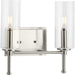 Progress Canada - Two Light Bath Vanity - Elara - Brushed Nickel- Union Lighting Luminaires Decor
