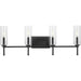 Progress Canada - Four Light Bath Vanity - Elara - Matte Black- Union Lighting Luminaires Decor