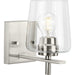 Progress Canada - One Light Bath Vanity - Calais - Brushed Nickel- Union Lighting Luminaires Decor