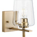 Progress Canada - One Light Bath Vanity - Calais - Vintage Brass- Union Lighting Luminaires Decor