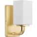 Progress Canada - One Light Bath Vanity - Cowan - Satin Brass- Union Lighting Luminaires Decor