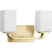 Progress Canada - Two Light Bath Vanity - Cowan - Satin Brass- Union Lighting Luminaires Decor