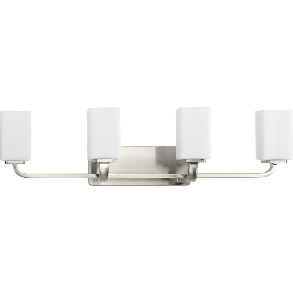 Progress Canada - Four Light Bath Vanity - Cowan - Brushed Nickel- Union Lighting Luminaires Decor