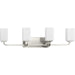 Progress Canada - Four Light Bath Vanity - Cowan - Brushed Nickel- Union Lighting Luminaires Decor