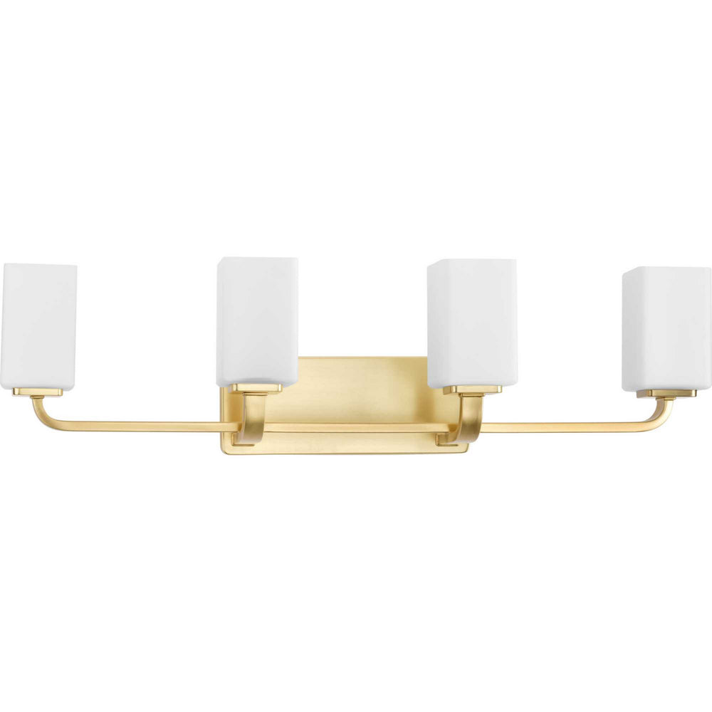 Progress Canada - Four Light Bath Vanity - Cowan - Satin Brass- Union Lighting Luminaires Decor