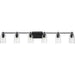 Progress Canada - Six Light Bath Vanity - Adley - Black- Union Lighting Luminaires Decor