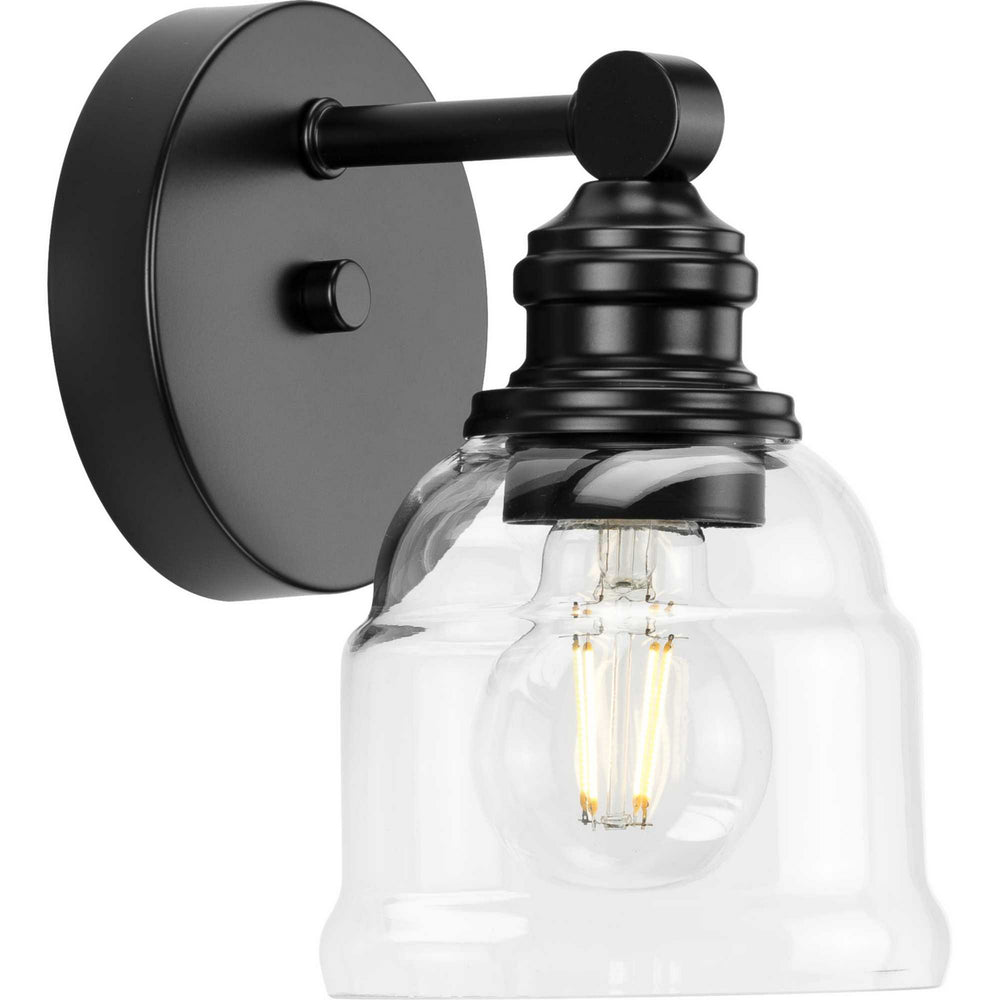 Progress Canada - One Light Bath Vanity - Ambrose - Matte Black- Union Lighting Luminaires Decor