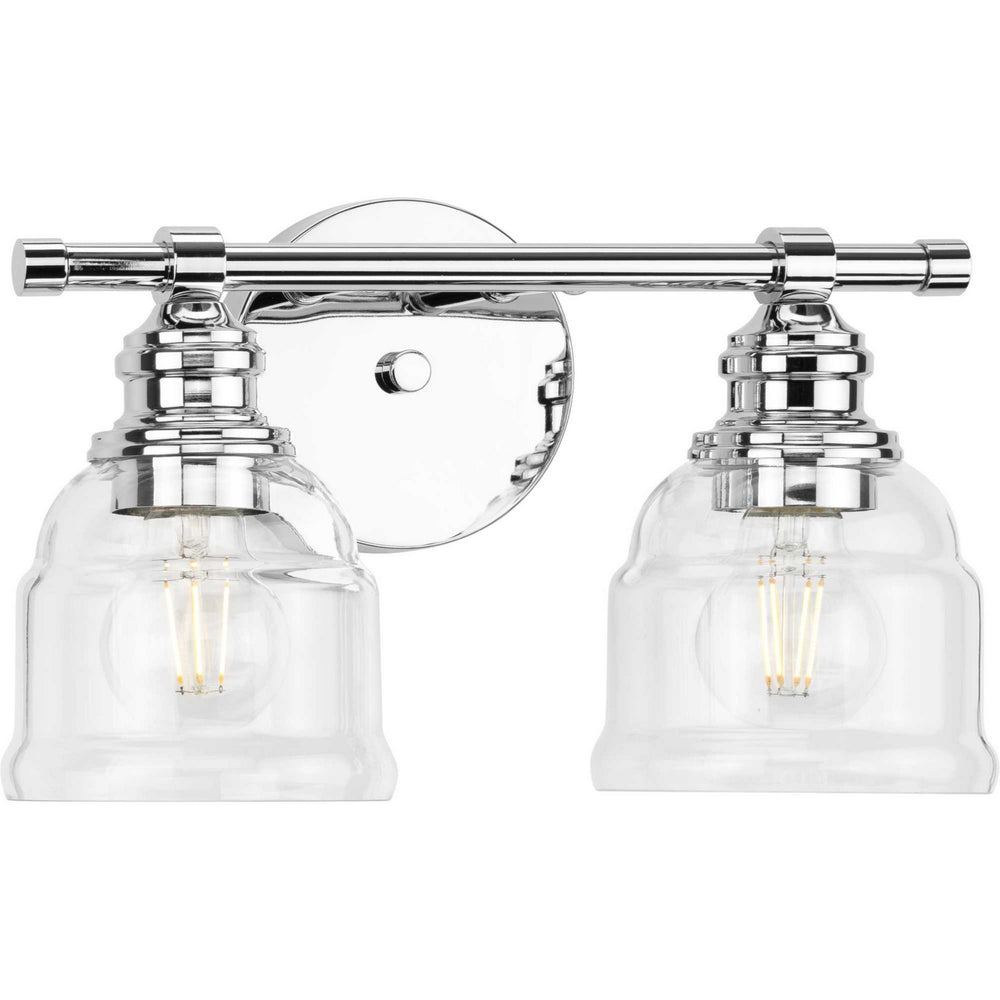 Progress Canada - Two Light Bath Vanity - Ambrose - Polished Chrome- Union Lighting Luminaires Decor