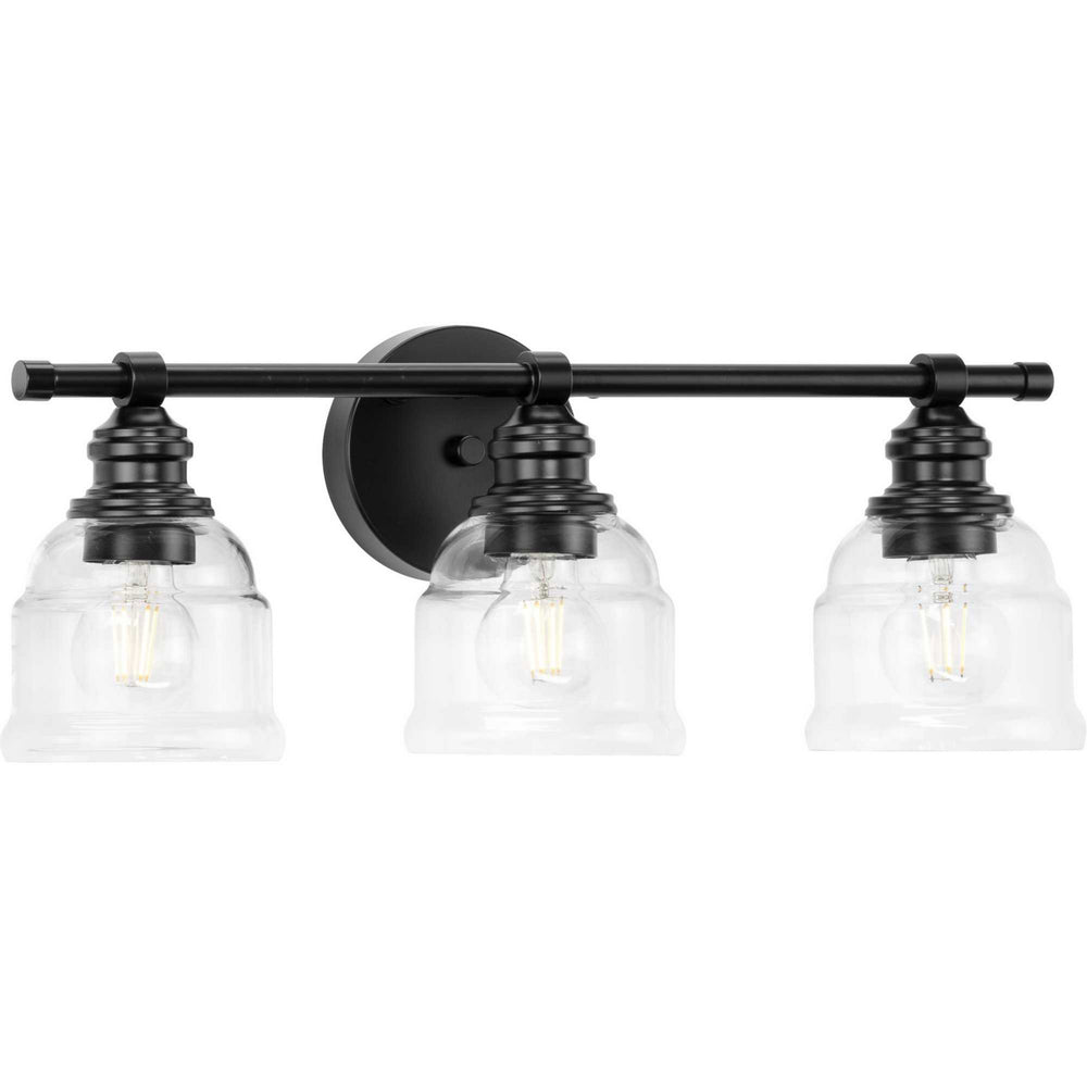 Progress Canada - Three Light Bath Vanity - Ambrose - Matte Black- Union Lighting Luminaires Decor
