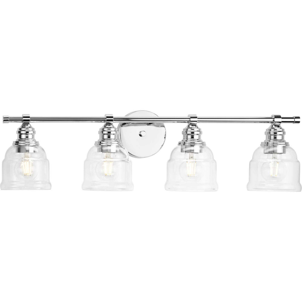 Progress Canada - Four Light Bath Vanity - Ambrose - Polished Chrome- Union Lighting Luminaires Decor
