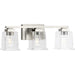 Progress Canada - Three Light Bath Vanity - Gilmour - Brushed Nickel- Union Lighting Luminaires Decor
