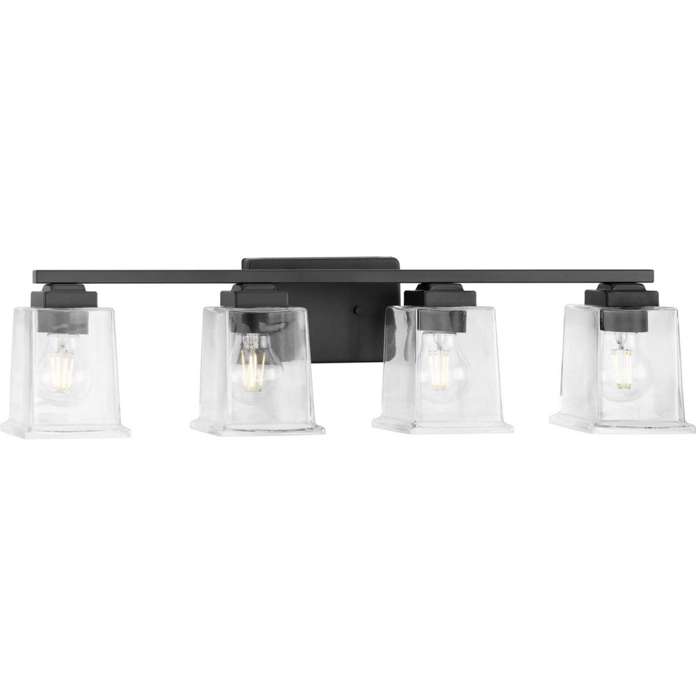 Progress Canada - Four Light Bath Vanity - Gilmour - Matte Black- Union Lighting Luminaires Decor