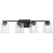 Progress Canada - Four Light Bath Vanity - Gilmour - Matte Black- Union Lighting Luminaires Decor