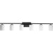 Progress Canada - Six Light Bath Vanity - Replay - Textured Black- Union Lighting Luminaires Decor