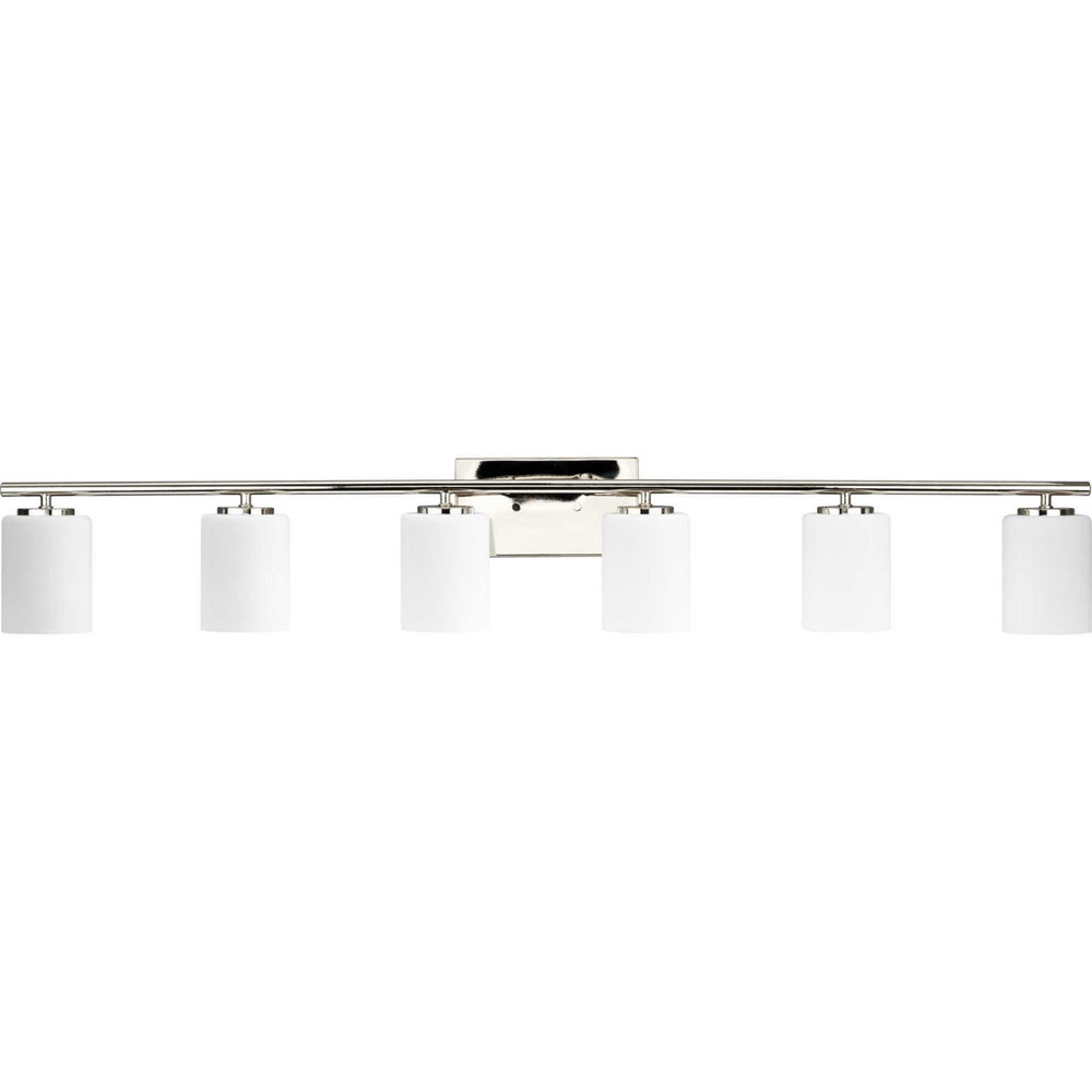 Progress Canada - Six Light Bath Vanity - Replay - Polished Nickel- Union Lighting Luminaires Decor