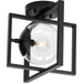 Progress Canada - One Light Semi-Flush Mount - Atwell - Matte Black- Union Lighting Luminaires Decor