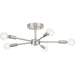 Progress Canada - Five Light Semi-Flush Mount - Delayne - Brushed Nickel- Union Lighting Luminaires Decor