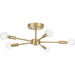 Progress Canada - Five Light Semi-Flush Mount - Delayne - Brushed Bronze- Union Lighting Luminaires Decor